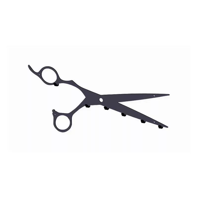 Metalowy wieszak w kształcie nożyczek