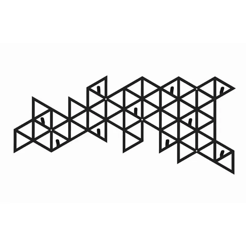 Ozdobny wieszak do przedpokoju Trójkąty