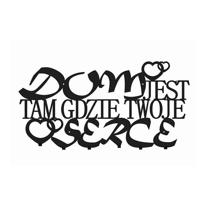 Wieszak do przedpokoju Dom jest tam gdzie Twoje serce