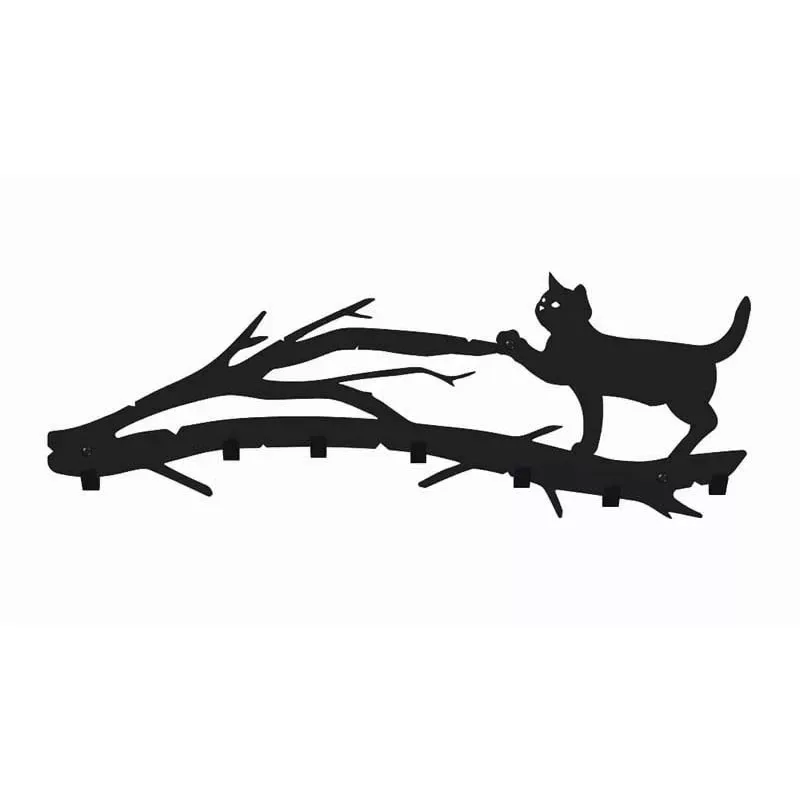 Wieszak do przedpokoju Kot na gałęzi