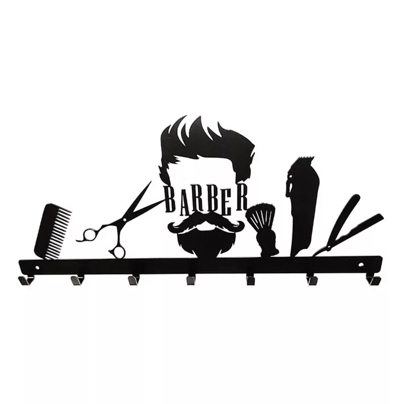 Wieszak do salonu barberskiego metalowy