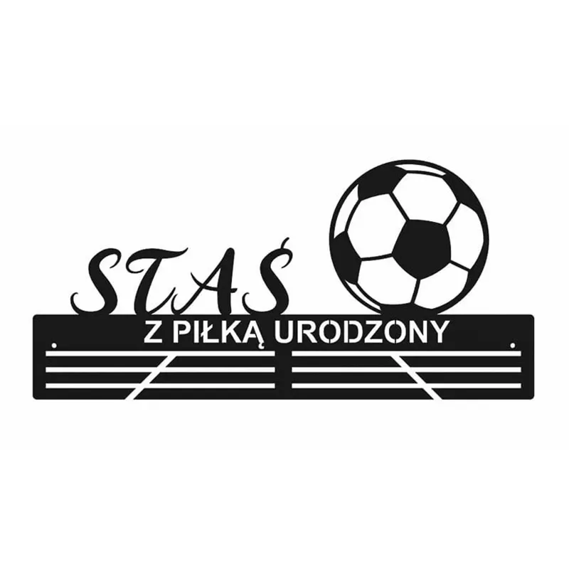 Wieszak na medale z imieniem piłka nożna