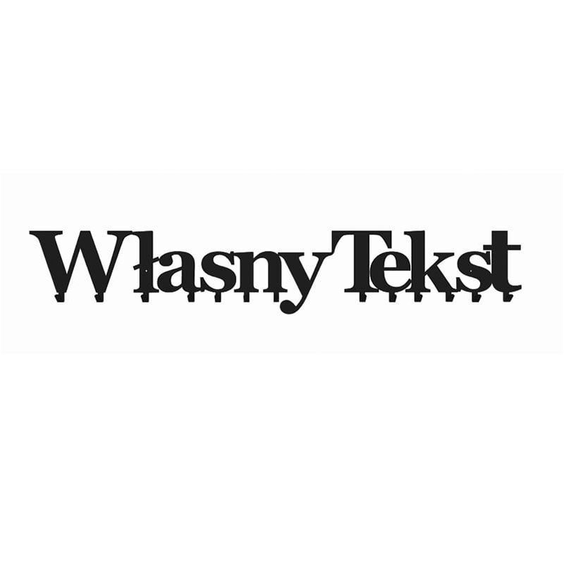 Wieszak ścienny z własnym tekstem