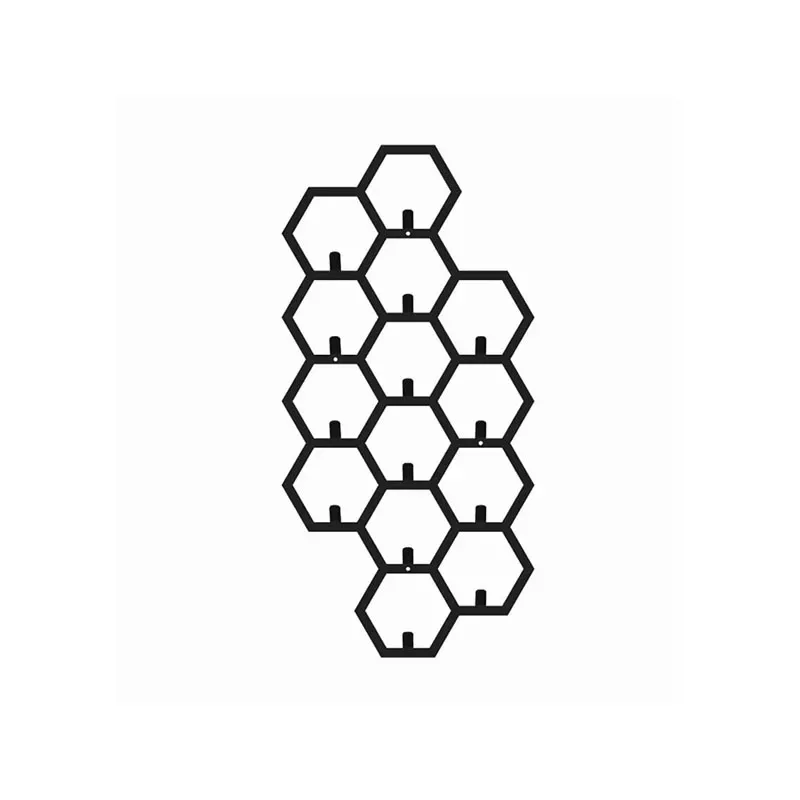 Wieszak ścienny plaster miodu