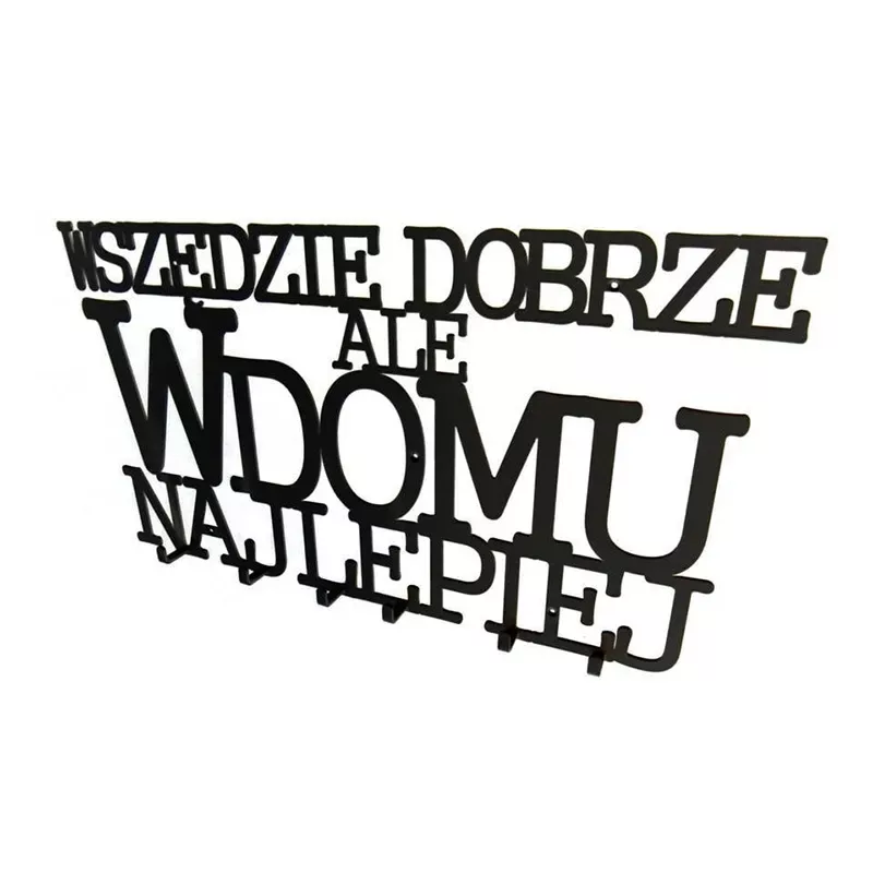 Wieszak na ubrania Wszędzie dobrze ale w domu najlepiej