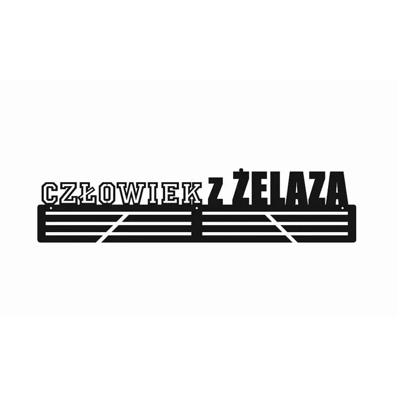 Metalowy wieszak na medale - Człowiek z żelaza