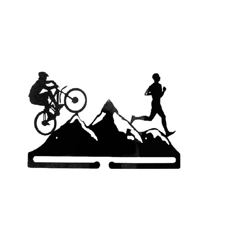 Metalowy wieszak na medale - Rower, bieganie, góry