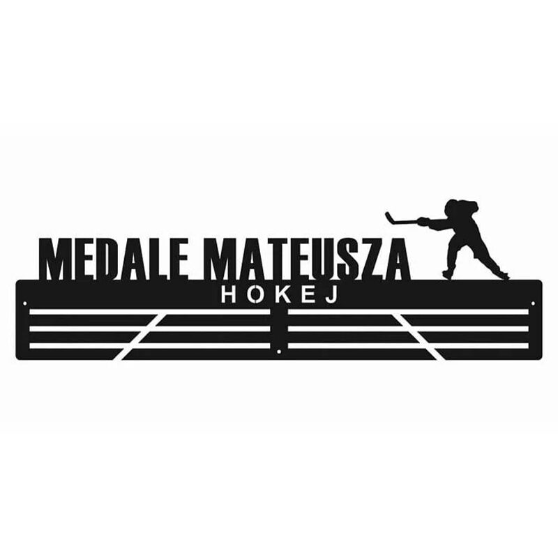 Wieszak na medale - Hokej na lodzie, imienny