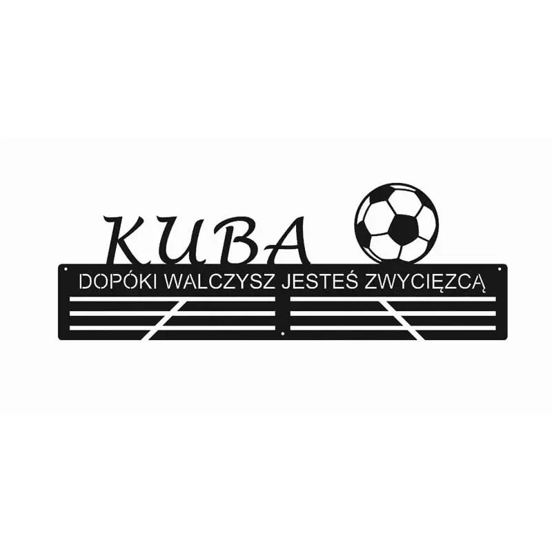 Piłkarski wieszak na medale - imienny