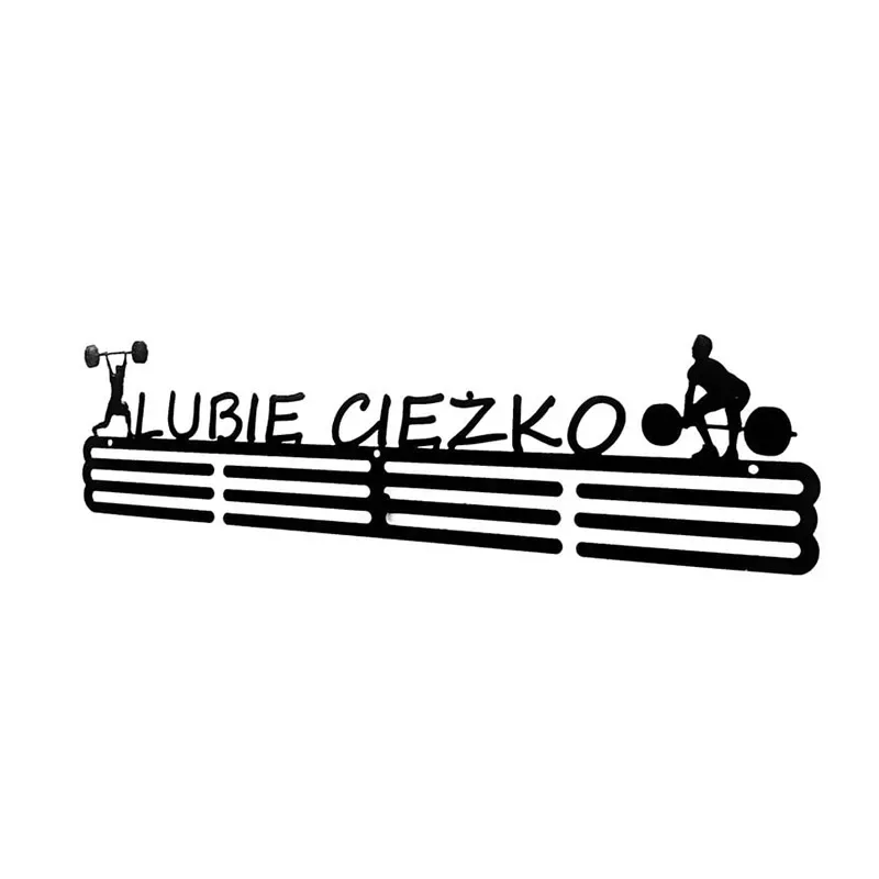 Metalowy wieszak na medale - Podnoszenie ciężarów