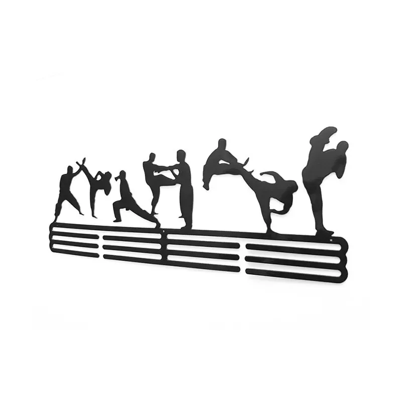 Metalowy wieszak na medale - Karate postacie