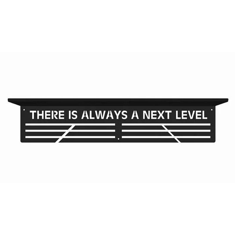 Metalowa półka na trofea - There is always a next level