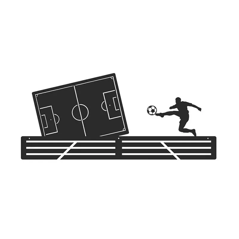 Metalowy wieszak na medale - Boisko piłkarskie