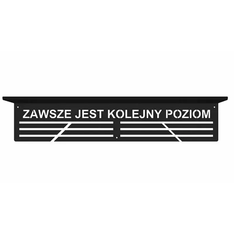 Metalowy wieszak z półką - Zawsze jest kolejny poziom