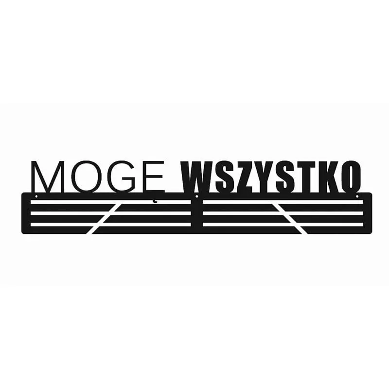 Metalowy wieszak na medale - mogę wszystko