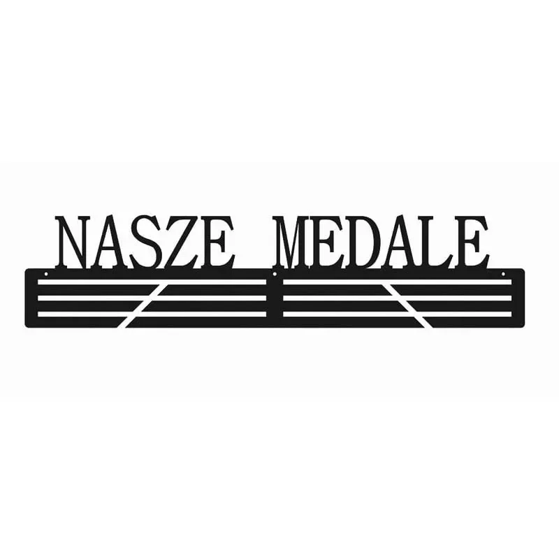 Metalowy wieszak na medale - Nasze medale