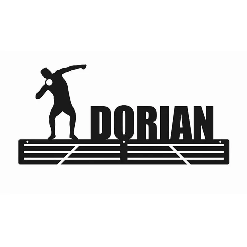 Metalowy wieszak na medale - Pchnięcie kulą