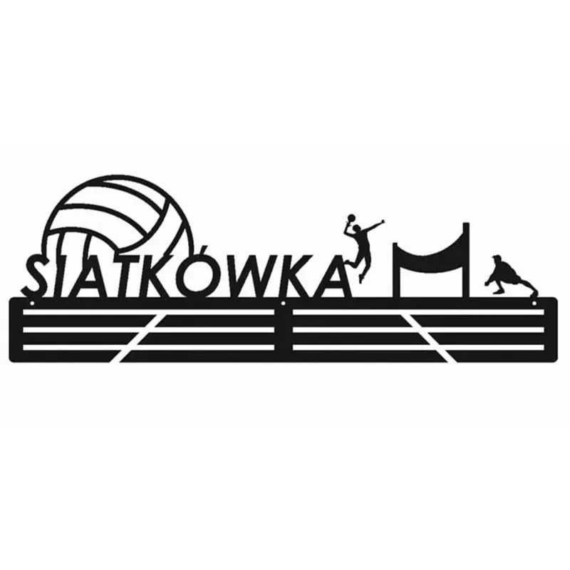 Metalowy wieszak na medale - siatkówka