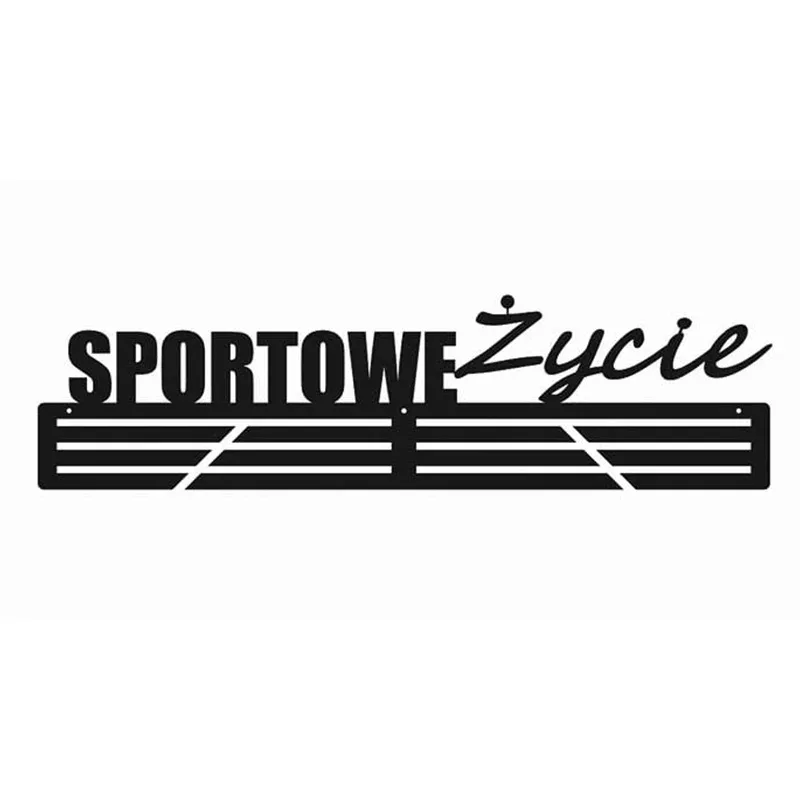 Metalowy wieszak na medale - Sportowe życie