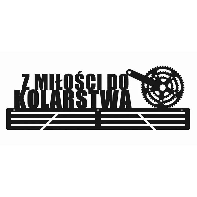 Wieszak na medale z miłości do kolarstwa
