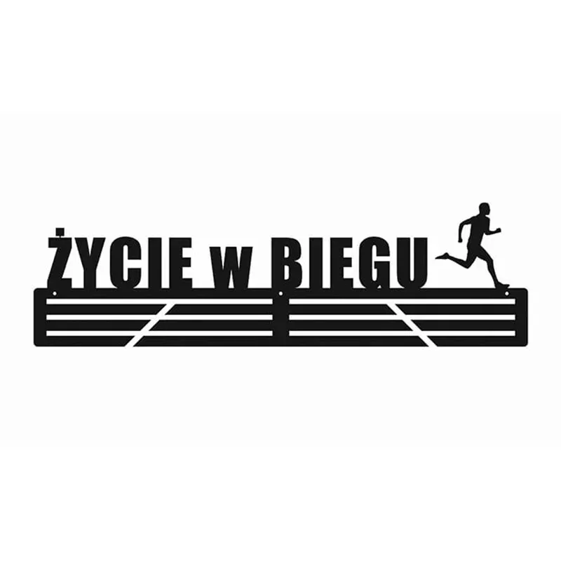 Wieszak na medale - Życie w biegu