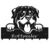 Wieszak metalowy ścienny rottweiler